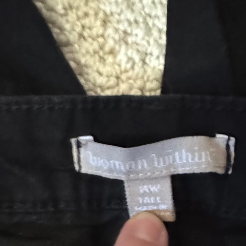 Woman Within Black Straight Leg Jeans - Picture 2 of 6
